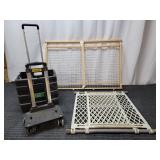 VEVOR Foldable Cart with Pet/Baby Gates VEVOR fold