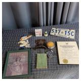 T1 - Vintage wall hanging license plate Baseball p