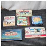 M2 - Collection of Six Monopoly Board Ga Collectio