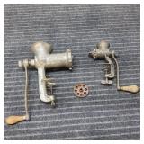 S2 - Two Universal Hand Crank Meat Grind Pair of U