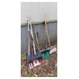 Yd - Collection of Snow Shovels and Gard Assortmen