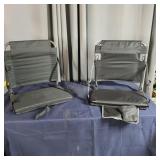 E3 - Two Portable Stadium Seats with Bac Pair of f