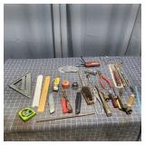 Flb - Assorted Hand Tools and Measuring Mixed lot