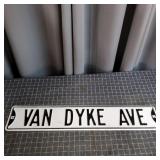 C1 - Van Dyke Ave Embossed Metal Street Embossed m