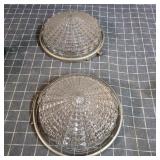 C3 - Vintage pressed glass light shades Vintage pr