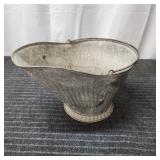 S2 - Galvanized Metal Coal Scuttle Bucke Galvanize