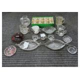 E2 - Assorted Pressed Glass Collection w Collectio