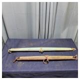 P2 - Pair of Antique Wooden Singletrees Two wooden