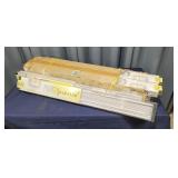 N4 - Levolor White Vinyl Blinds 36"W x 6 Eight Lev