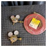 T2 - Harris Oxy-Acetylene Regulator Set Harris bra