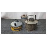 t5 - 3pc Galvanized Pour Cans Includes 1 gallon gl