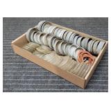 P3 - Box of Mason Jar Lids, Glass Insert Collectio