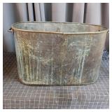 P2 - Vintage Copper Boiler Wash Tub with Vintage c
