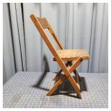 T4 - Small Wooden Folding Chair Small wooden foldi