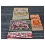 I2 - Four Decorative Metal Advertising S Collectio