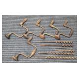 T2 - Collection of Hand Braces and Auger Assortmen