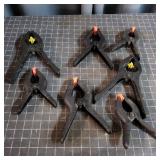 Flb - Set of 6 Plastic Spring Clamps wit Set of 6