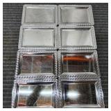 E3 - Set of 8 Silver-Tone Metal Serving Set of 8 r