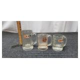 Mc - A&W Root Beer Glass Mugs Set of 3 Set of thre