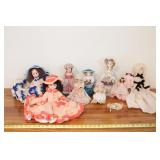 10 Plastic Dolls - Various Sizes