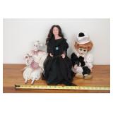 3 Porcelain Dolls