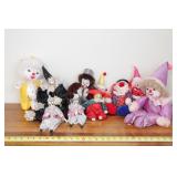 Clown & Pierot Dolls - Most  Porcelain