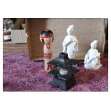 Asian theme figurines (4pcs)