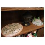 2 Garden Stones & Hummingbird Feeder