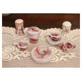 B/L Small Tea Set W/Swirl Design