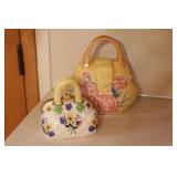 2 handbag/purse cookie jars