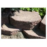 approx. 60 retaining wall blocks
