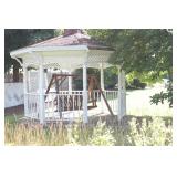 white gazebo approx 14