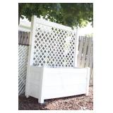 Raised Flower bed w/ lattice back