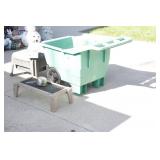 Poly Garden Cart, Sifter, garden stool &