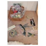 Basket of Sun catchers and window décor