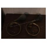 Pair of vintage car horns