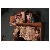 Purses Handkerchiefs, and silk scarves