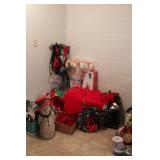 Large bows, Flags, Snowman & candy cane group