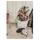 Sun catchers, burrowing beagle & plastic pail