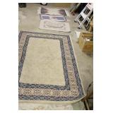 Cat rug, floral rugs & tan rug