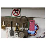 Umbrellas, fry pans, garden cushions & bags