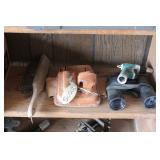 Leather Tool Pouch, Bushnell Binoculars