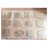12 Belt Buckles (Dale, Tom, LeRoy, Duke, Ann, )
