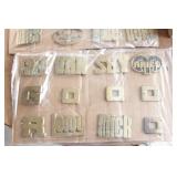 12 Belt Buckles (names & letters)