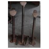 cobblers 3 stands, 4 shoe lathes, tack puller