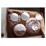 Japanese dishes (tea cups, plates, dish)