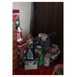 Fiber optic trees, angel topper, Santa, Easter,