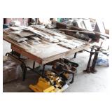 Long wood folding table - Table Only