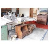 Long wood folding table - Table Only