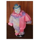 Porcelain ? Clown & Ostrich Feathers